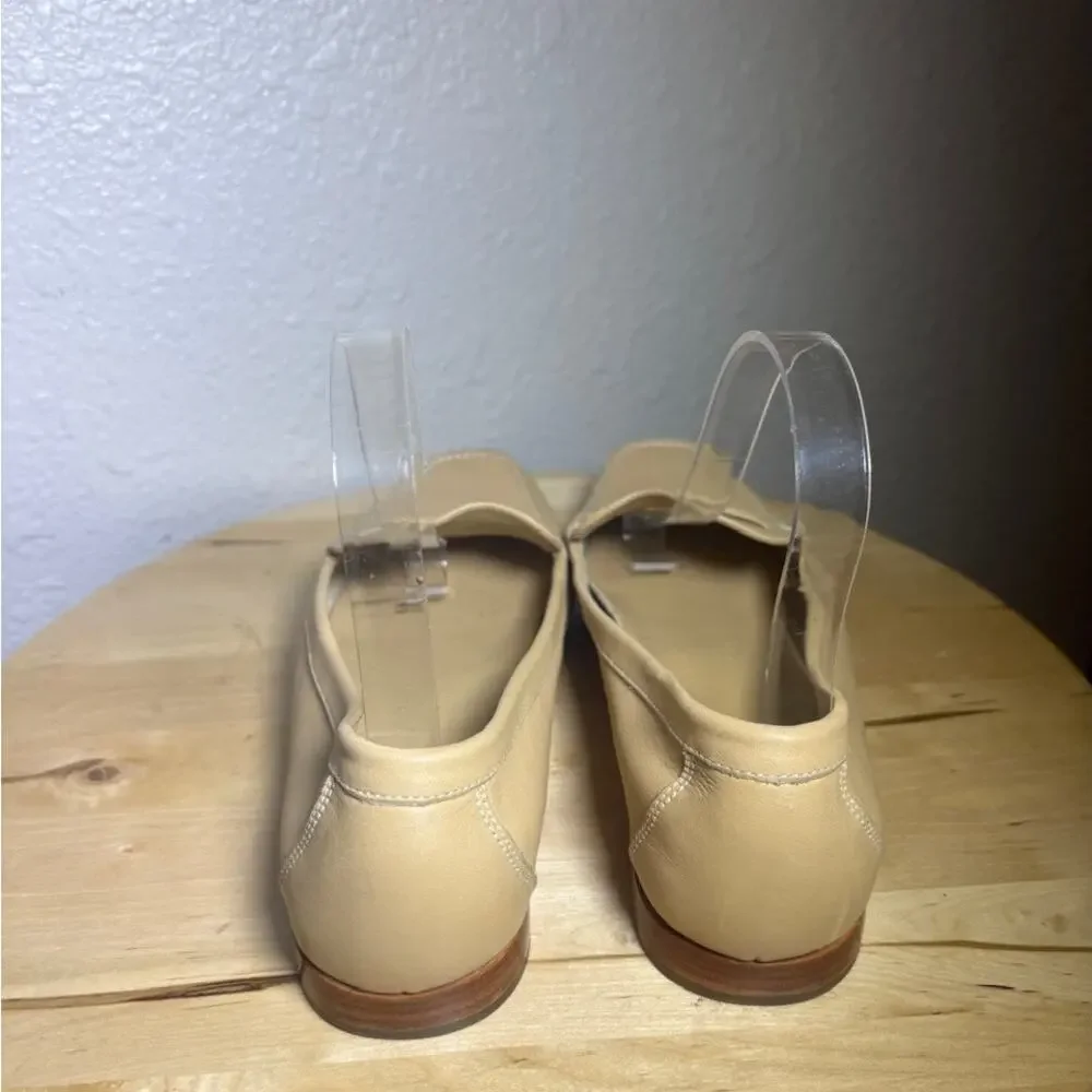 Cole Haan Women's Beige Leather Loafers size 9.5 B